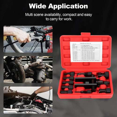 10PCS Blind Hole Bearing Puller Kit – Motorcycle Wheel Inner Bearing Removal Tool Set (0.31