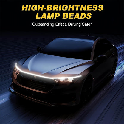🔥🚗Dynamic Scan HoodBeam Kit- 49% OFF! Light up your hood with hypnotic smooth scanning effects! ✨🚗