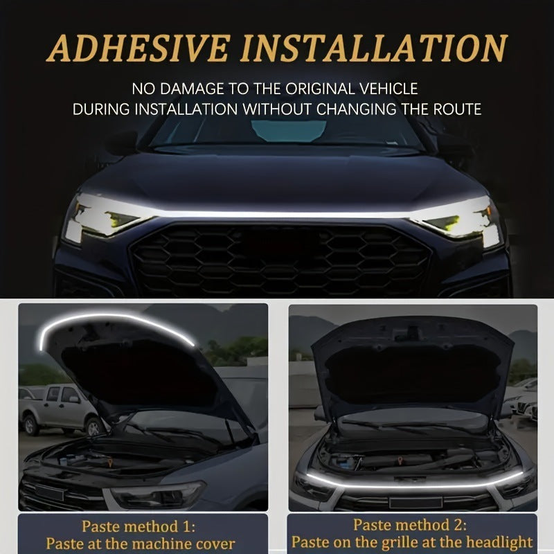 🔥🚗Dynamic Scan HoodBeam Kit- 49% OFF! Light up your hood with hypnotic smooth scanning effects! ✨🚗