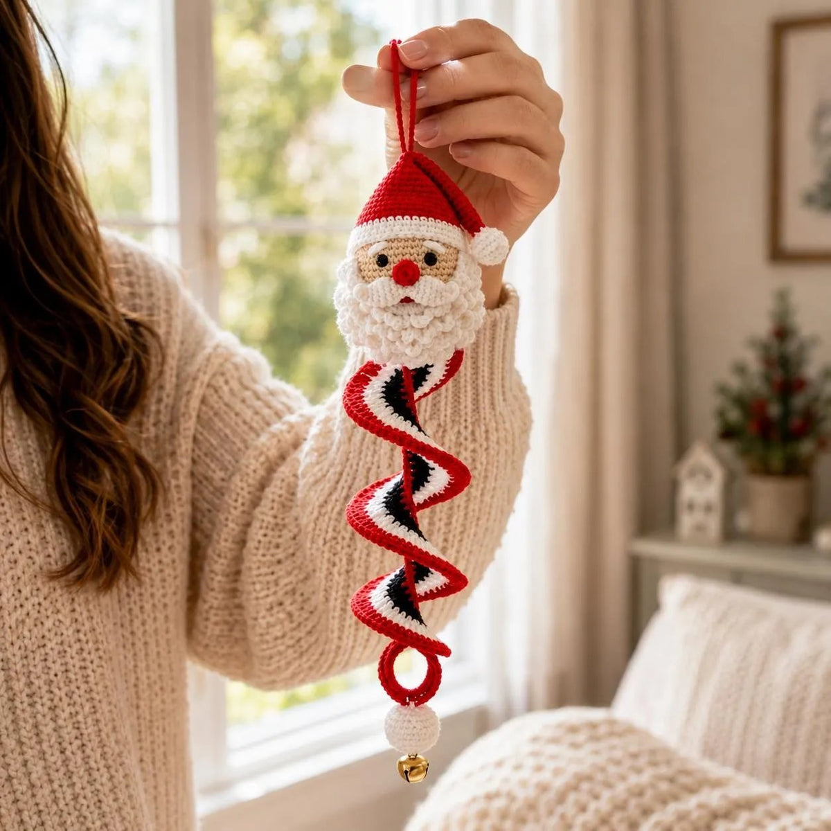 🔥 LAST DAY 49% OFF – ☃️ Crochet Snowman Spiral Ornament DIY Kit | Complete Beginner-Friendly Set with Soft Yarn, Crochet Hook, Festive Beads, Snowflakes & Step-by-Step Guide 🧶🎄✨