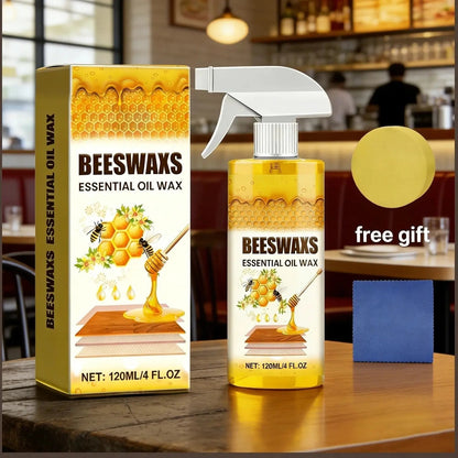 Beeswax-Wood-Polish-Spray 120ml | Natural Shine & Protection for Furniture, Floors, Cabinets – Non-Greasy, Anti-Dust Finish