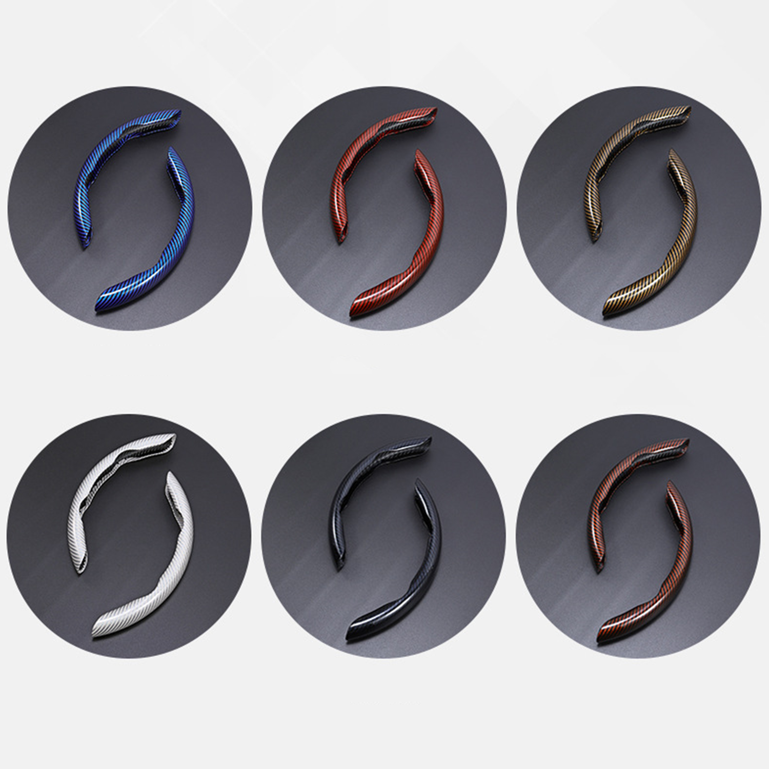 Non-Slip Half Cover Car Steering Wheel Protector | Easy Clip On Installation