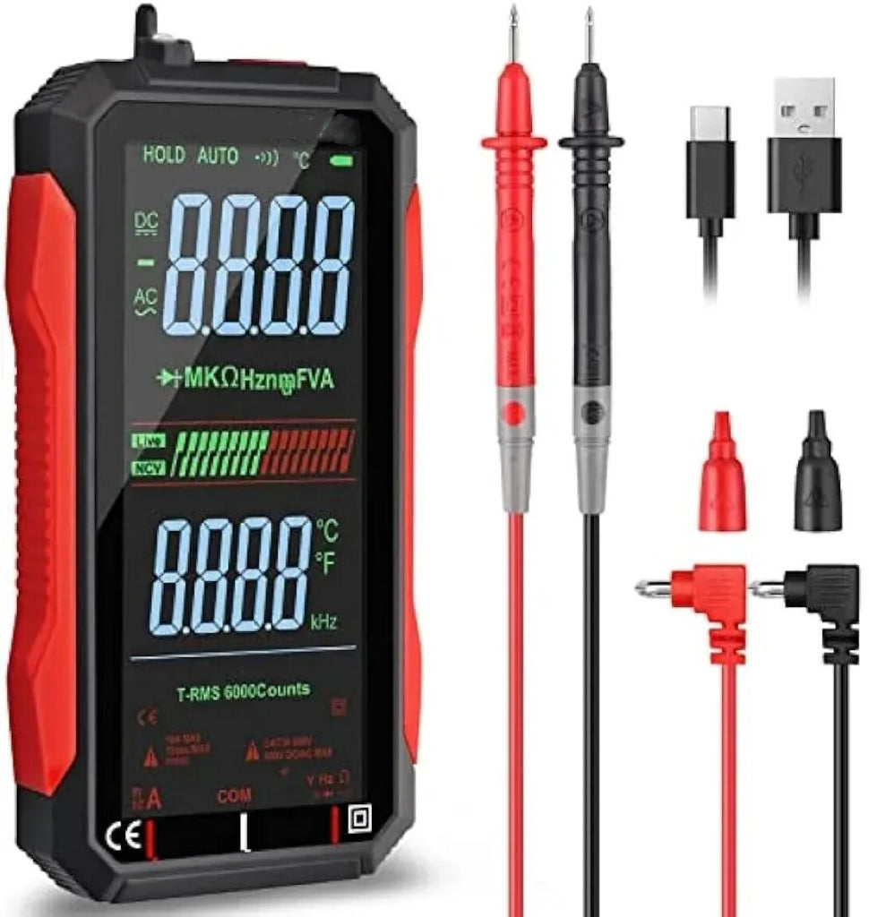 🧰Fully Automatic True RMS (TRMS) 6000 Count Digital Voltmeter