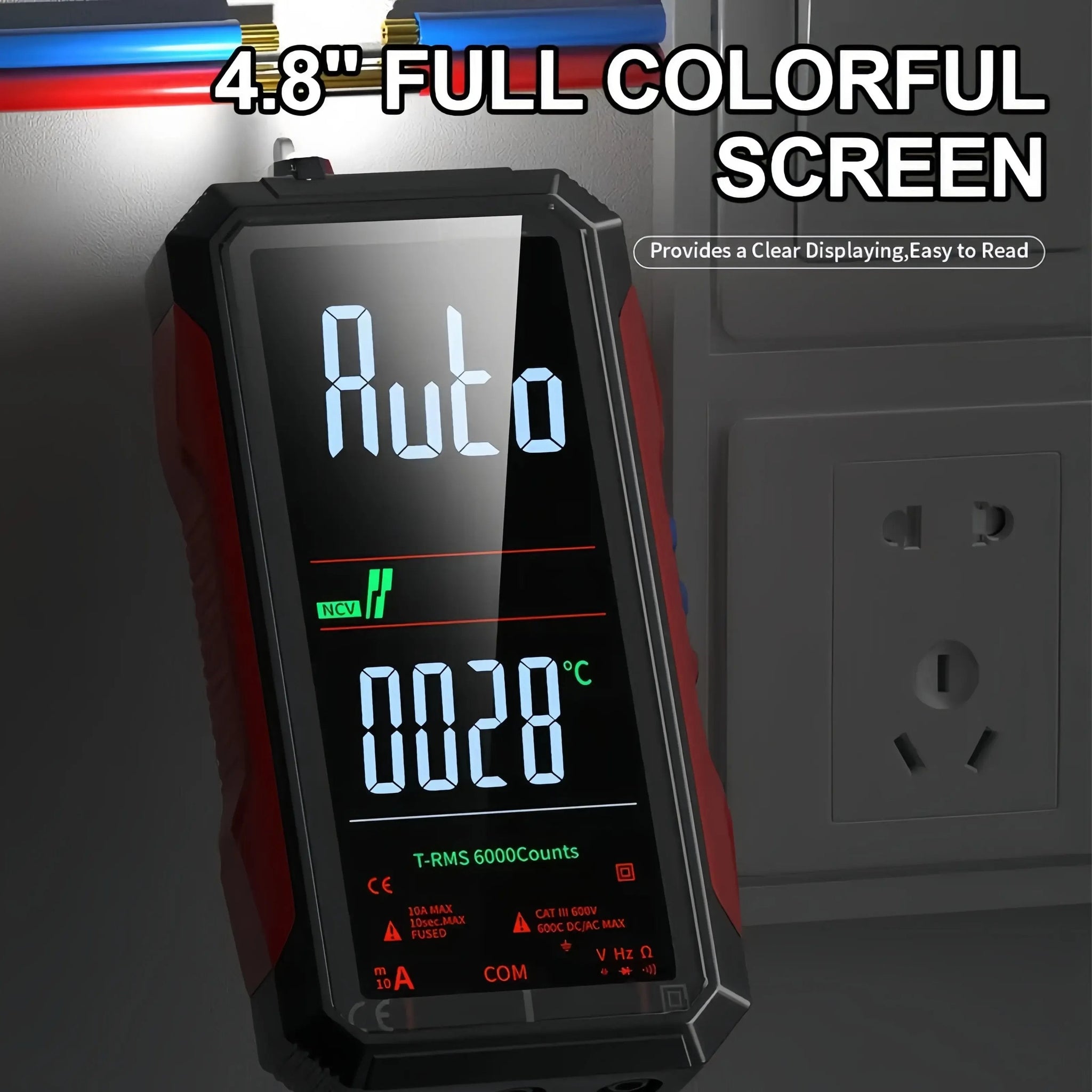 🧰Fully Automatic True RMS (TRMS) 6000 Count Digital Voltmeter