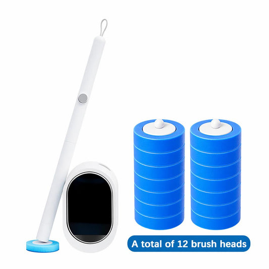 Toilet Scrubber Kit with Self-Cleaning Disposable Pads