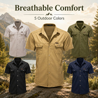🌟Outdoor Adventure Polo Shirt - Comfortable and Durable🌟