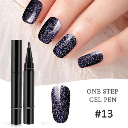 💅 Limited Time Buy 1 Get 1 Free ! ✨One Step Nail Gel Pen🎨Free handheld mini UV nail lamp💡