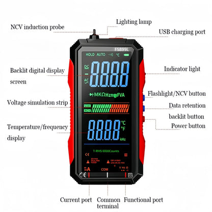 🧰Fully Automatic True RMS (TRMS) 6000 Count Digital Voltmeter