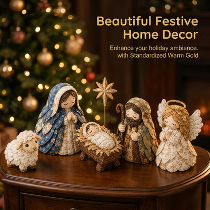 ✨ Bring the Story of Christmas to Life: DIY Patchwork Nativity Scene Sewing Kit✝️