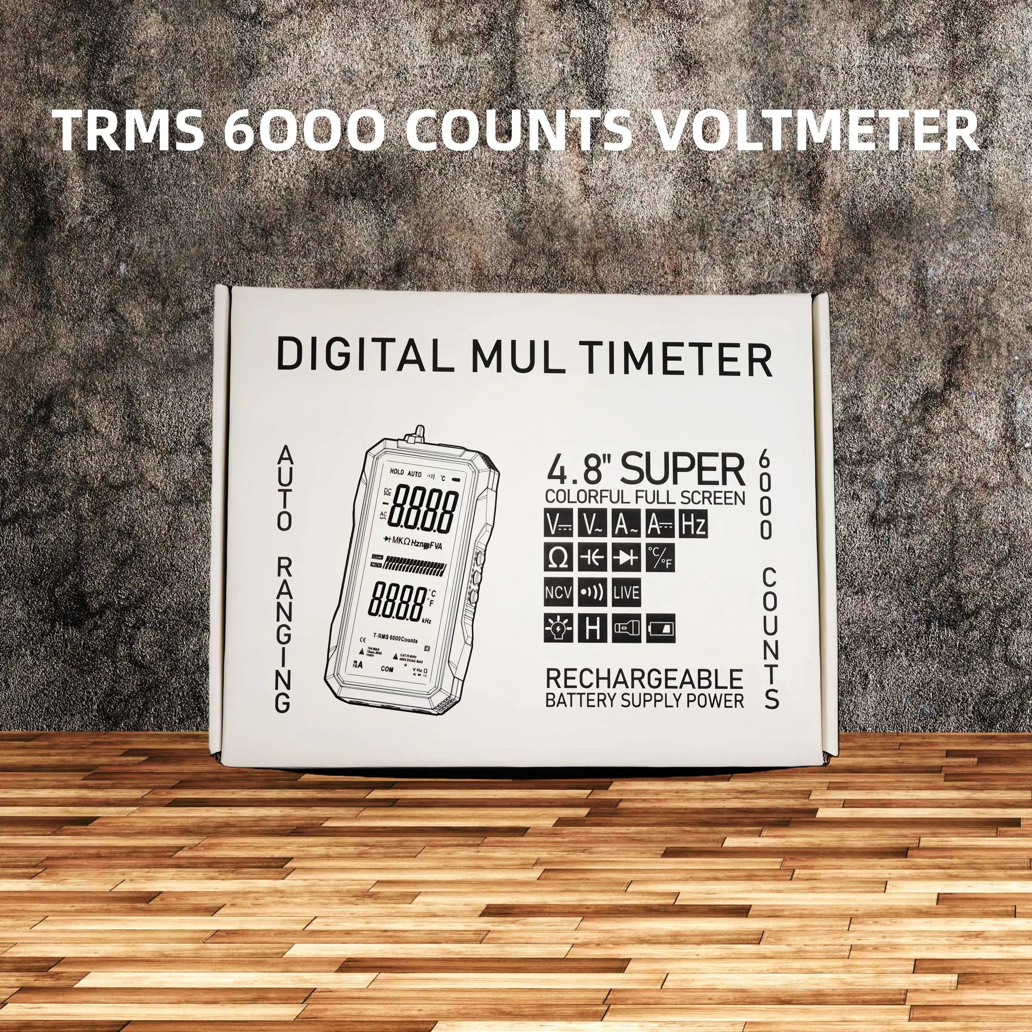 🧰Fully Automatic True RMS (TRMS) 6000 Count Digital Voltmeter