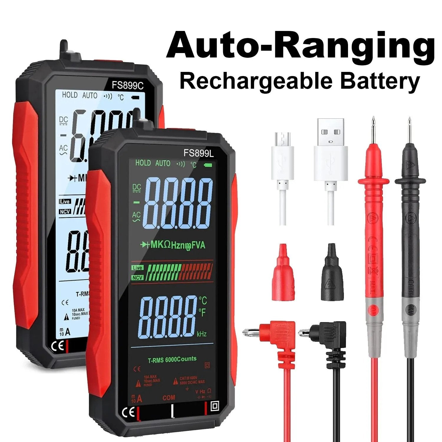 🧰Fully Automatic True RMS (TRMS) 6000 Count Digital Voltmeter