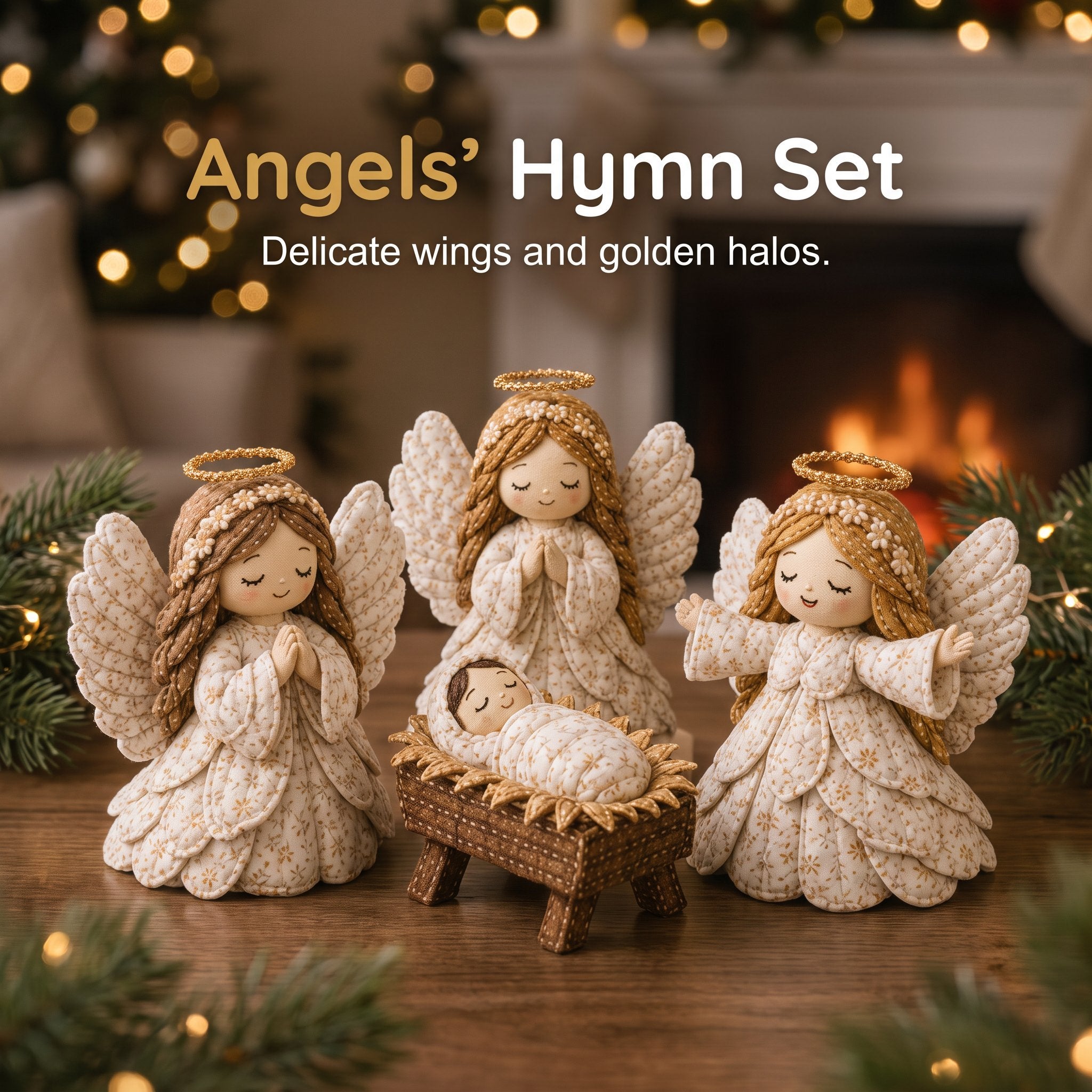 ✨ Bring the Story of Christmas to Life: DIY Patchwork Nativity Scene Sewing Kit✝️