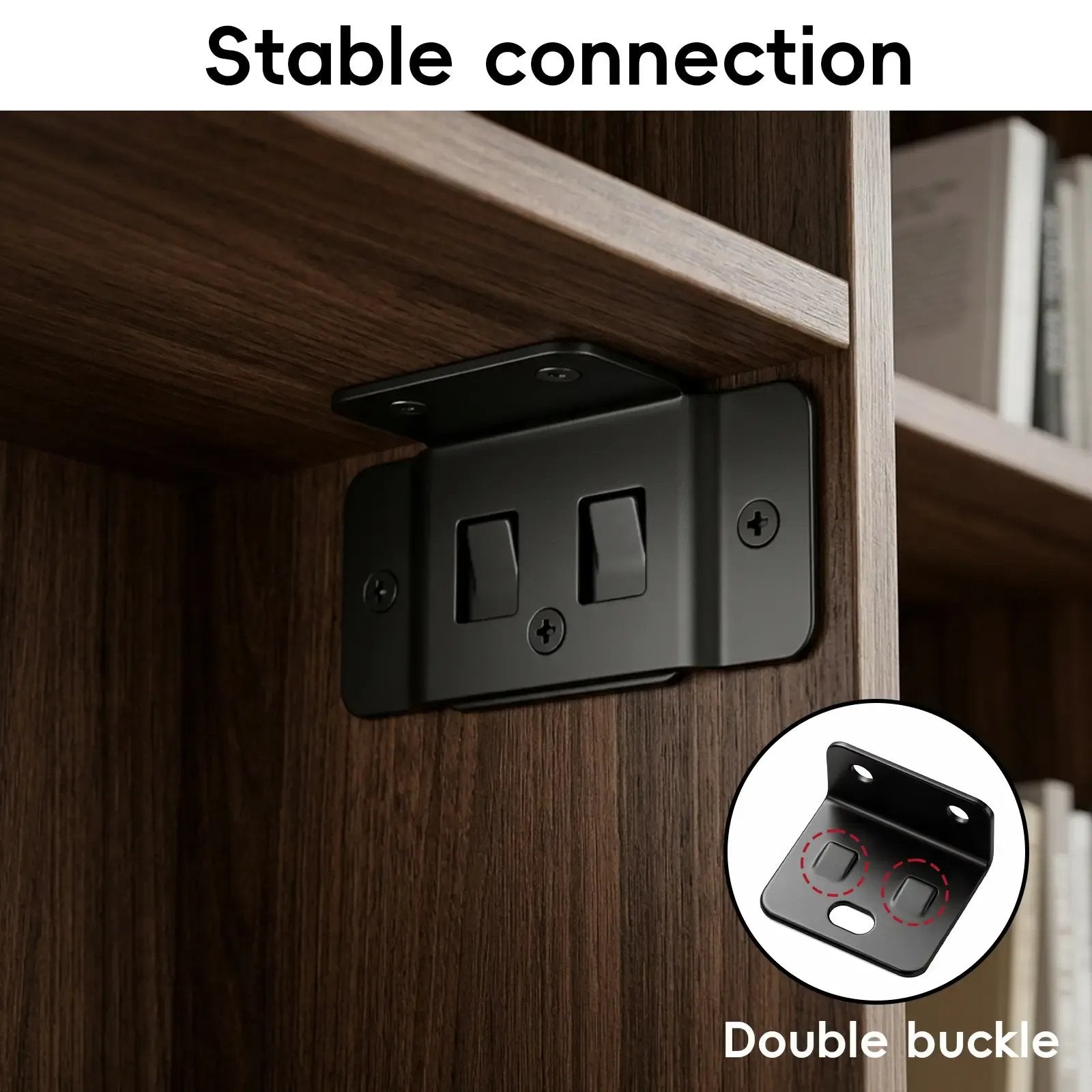 Quick Fitting Furniture Corner Brackets – Heavy Duty Stainless Steel L Shape Joint Fixing Brackets with Screws for Cabinets, Tables & Chairs Repair Kit