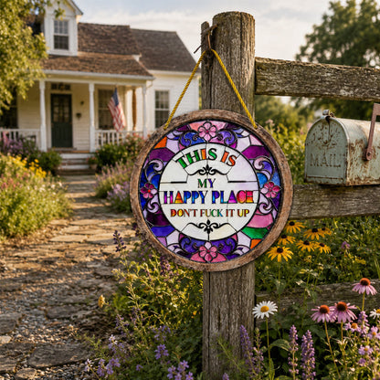 This Is My Happy Place Hanging Sign