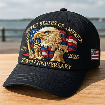 🔥Last Day 49% OFF - Eagle & Liberty – United States 250th Anniversary Hat✨(Breathable & Lightweight Comfort & Unisex Fit)