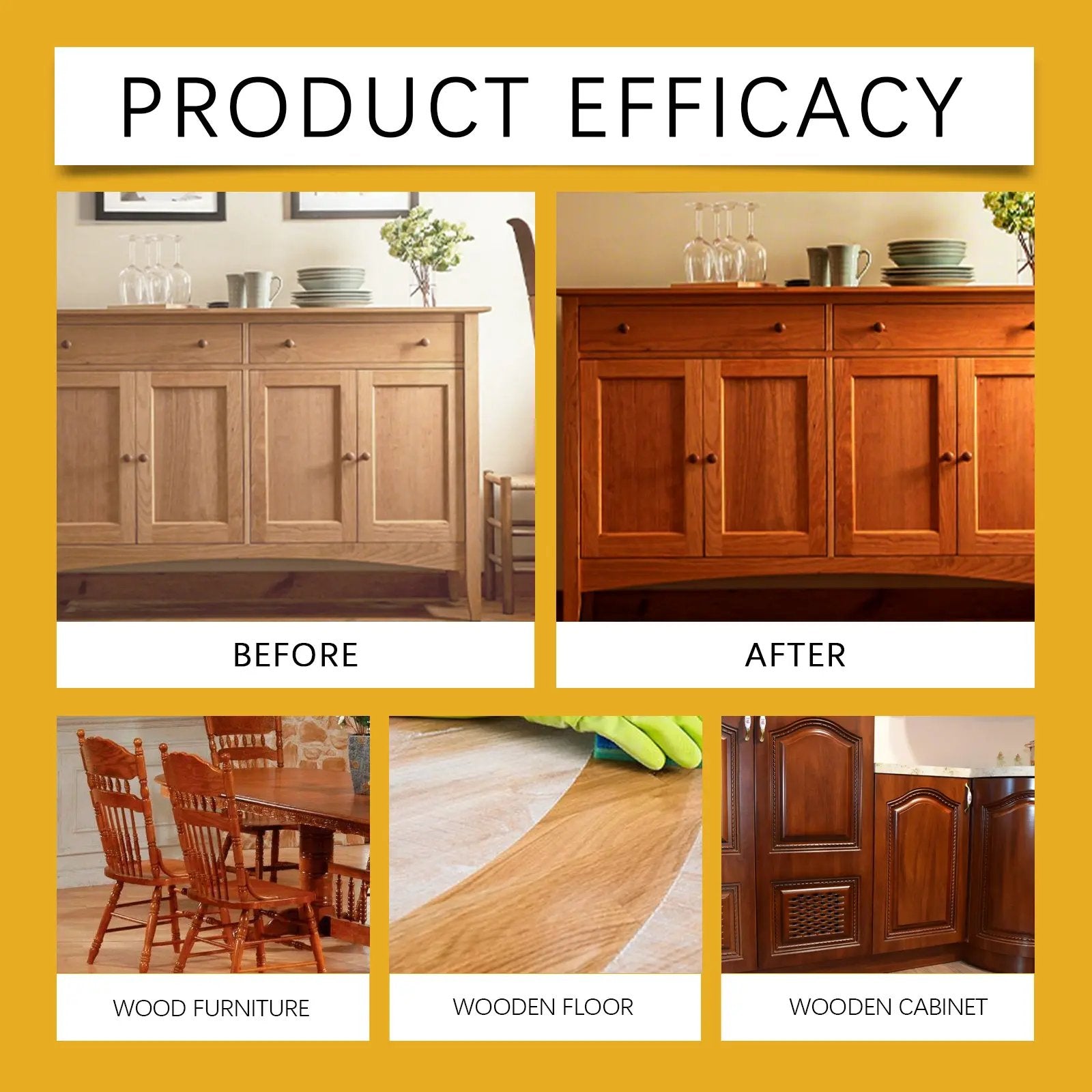 Beeswax-Wood-Polish-Spray 120ml | Natural Shine & Protection for Furniture, Floors, Cabinets – Non-Greasy, Anti-Dust Finish