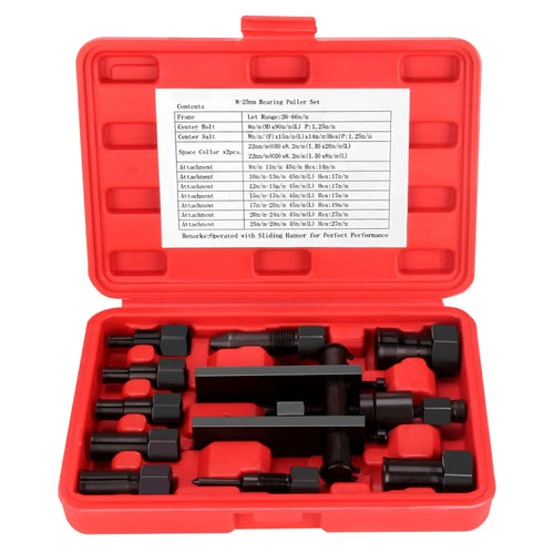 10PCS Blind Hole Bearing Puller Kit – Motorcycle Wheel Inner Bearing Removal Tool Set (0.31