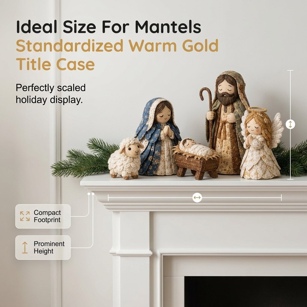 ✨ Bring the Story of Christmas to Life: DIY Patchwork Nativity Scene Sewing Kit✝️