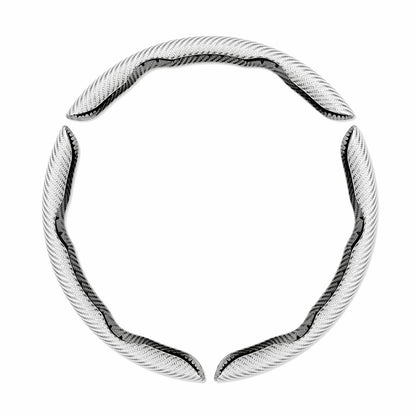 Non-Slip Half Cover Car Steering Wheel Protector | Easy Clip On Installation