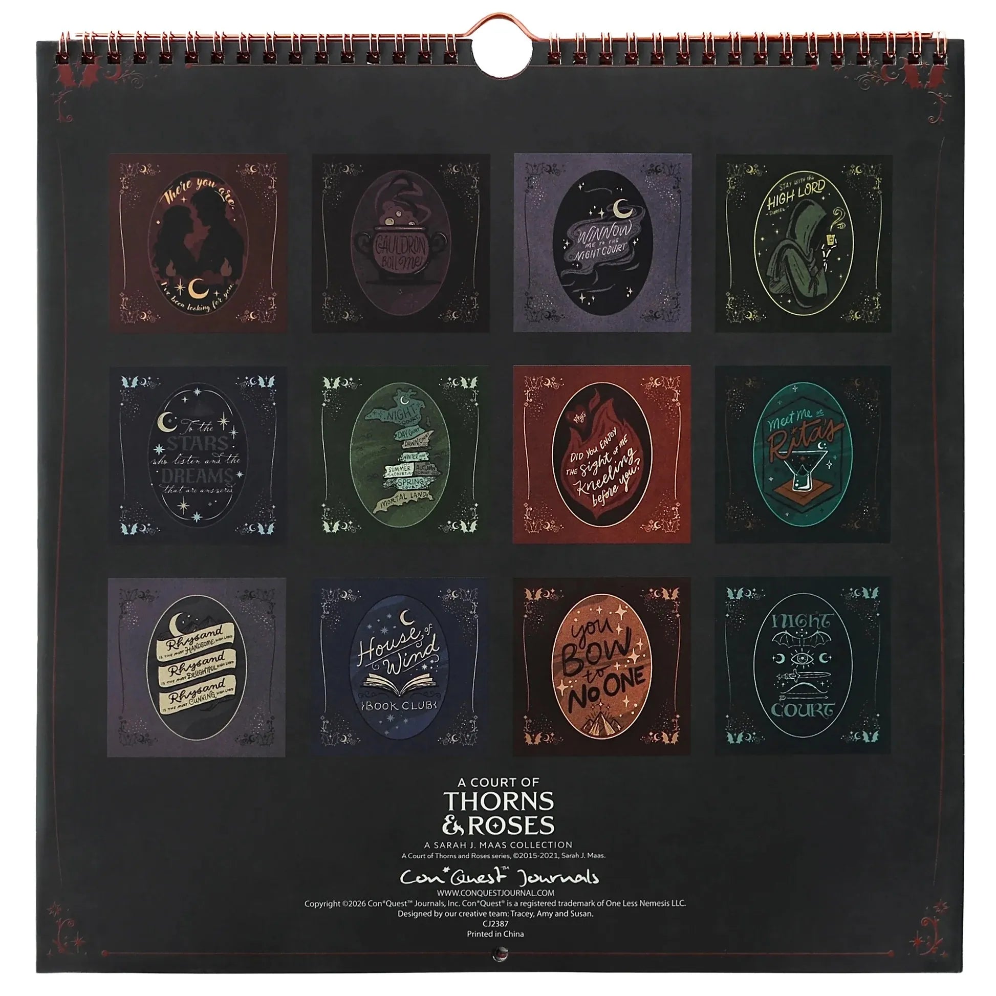 🌙 A Court of Thorns and Roses: Velaris 2027 Weekly Planner ✨ Officially Licensed Fantasy Organizer