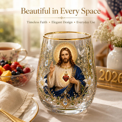2026 Limited Edition "Morning Prayer" Glass Tea Cup – Faith & Serenity Collection