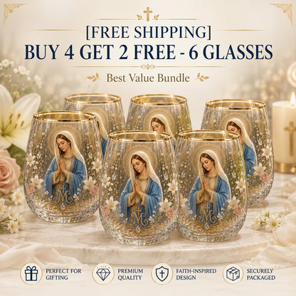 2026 Limited Edition "Morning Prayer" Glass Tea Cup – Faith & Serenity Collection