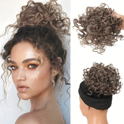 🎁2026 New Arrivals 48% OFF💥Short, curly hairpiece – Chignon with elastic drawstring