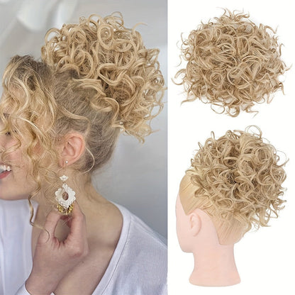 🎁2026 New Arrivals 48% OFF💥Short, curly hairpiece – Chignon with elastic drawstring