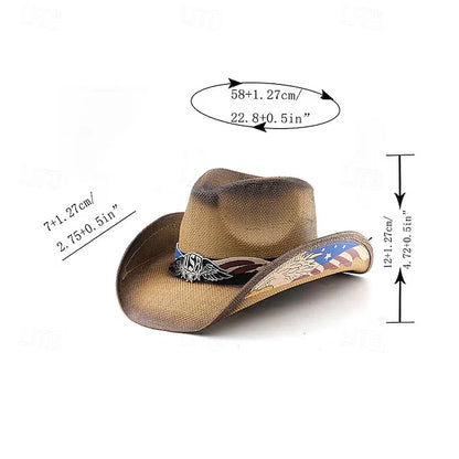 America 250th Patriot Cowboy Hat - Celebrate America's 250th Anniversary With Strength, Freedom & Pride