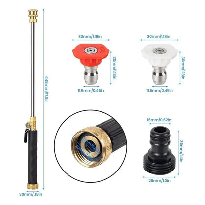 🔥LAST DAY 50% OFF - Jet Nozzle Power Washer for Garden Hose