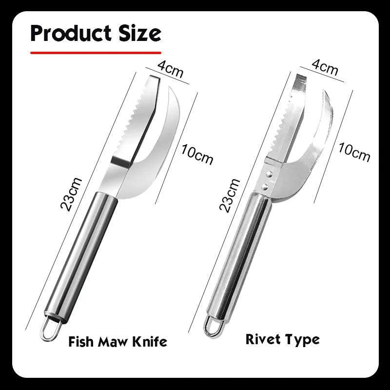 ✨Buy More Save More✨Stainless Steel 3 In 1 Fish Maw Knife 🔪🐟