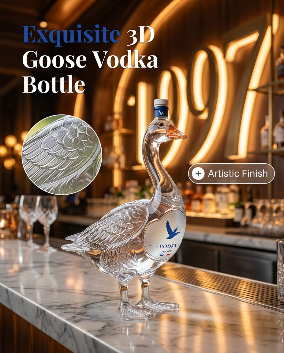 30th Anniversary 3D Sculpted Vodka Bottle（What you see is what you get）