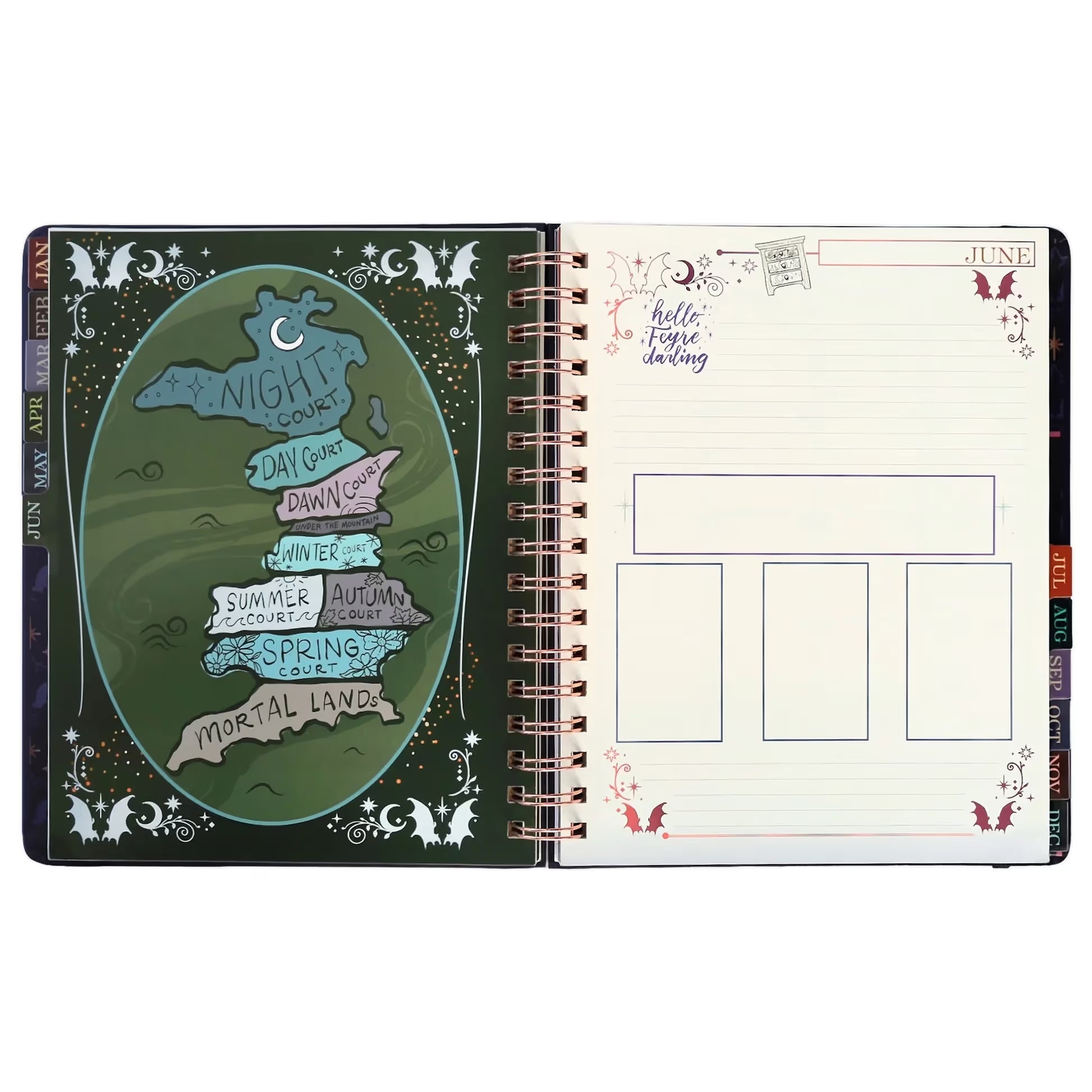 🌙 A Court of Thorns and Roses: Velaris 2027 Weekly Planner ✨ Officially Licensed Fantasy Organizer