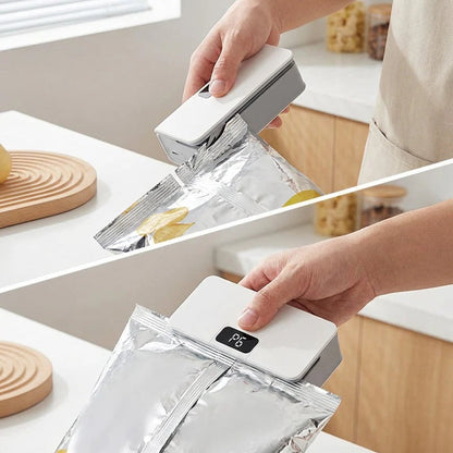 🥳2026 HOT SALE🥳💞Rechargeable Bag Sealer – No batteries needed, USB-C charging. Magnetic back for fridge storage. 6 heat settings for any bag. Keeps food fresh longer. 🧊✨