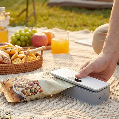 🥳2026 HOT SALE🥳💞Rechargeable Bag Sealer – No batteries needed, USB-C charging. Magnetic back for fridge storage. 6 heat settings for any bag. Keeps food fresh longer. 🧊✨