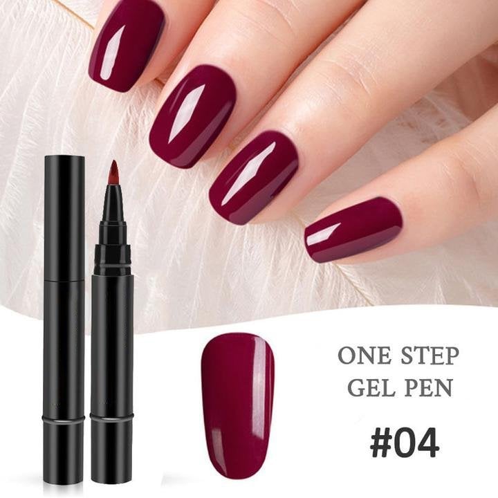 💅 Limited Time Buy 1 Get 1 Free ! ✨One Step Nail Gel Pen🎨Free handheld mini UV nail lamp💡