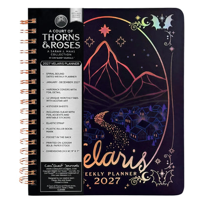 🌙 A Court of Thorns and Roses: Velaris 2027 Weekly Planner ✨ Officially Licensed Fantasy Organizer