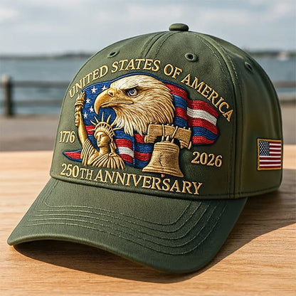 🔥Last Day 49% OFF - Eagle & Liberty – United States 250th Anniversary Hat✨(Breathable & Lightweight Comfort & Unisex Fit)