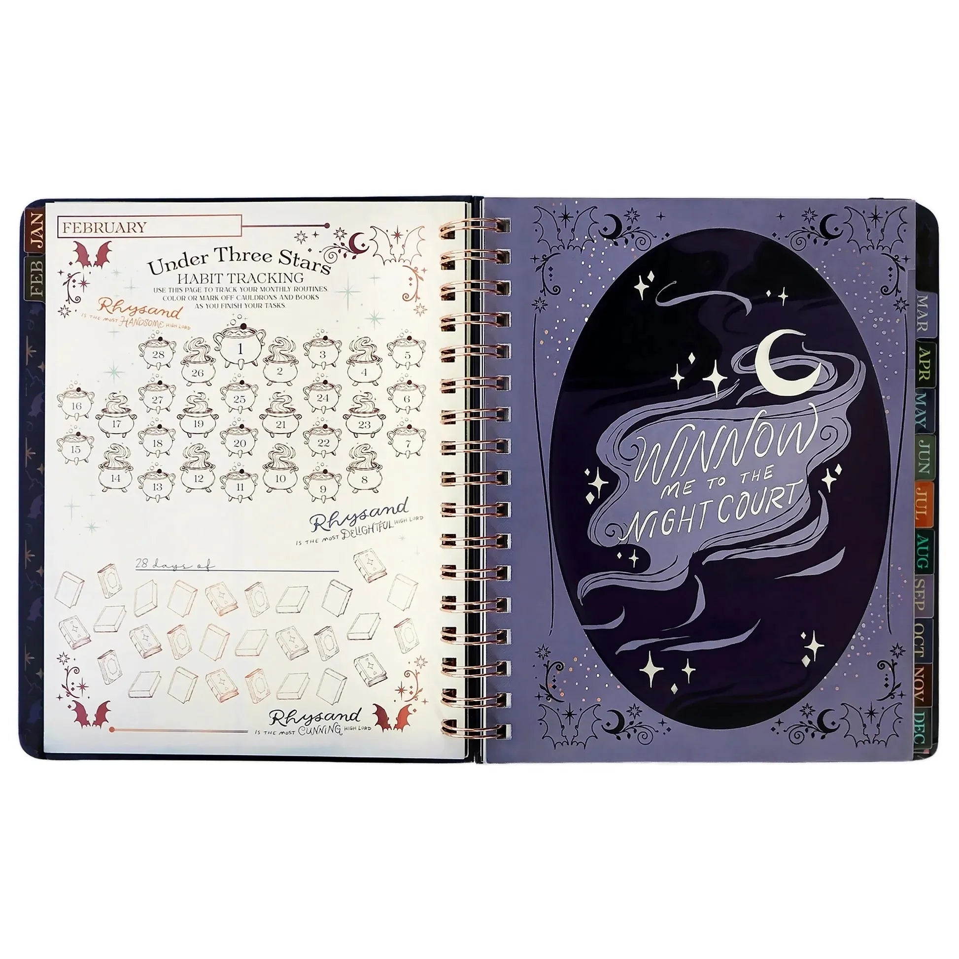 🌙 A Court of Thorns and Roses: Velaris 2027 Weekly Planner ✨ Officially Licensed Fantasy Organizer