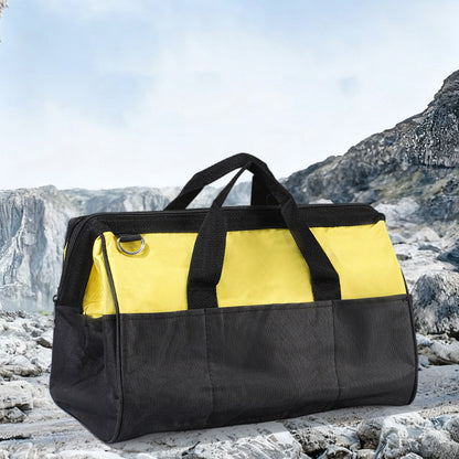 🧰🔧 Heavy-Duty Tool Bag with Multiple Pockets – Durable Canvas, Reinforced Bottom & Perfect for Organizing Tools 🛠️