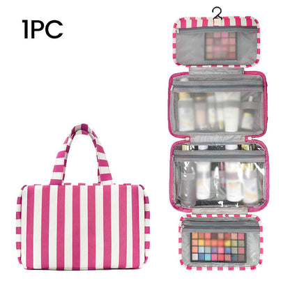 ✨Striped hanging travel toiletry bag