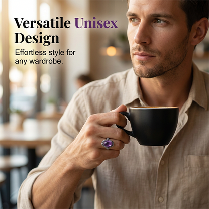📢📢49% OFF !! ⏰Vintage Lace Amethyst Ring