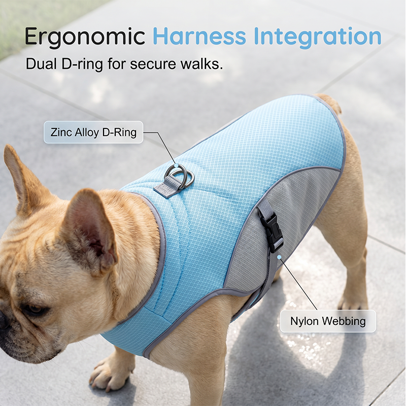 🐶 49% OFF NOW! ☀️ Dog Cooling Vest Harness – Ice-silk fabric & adjustable – Keeps your pet cool in summer – perfect for walks, beach or travel 🐾🌊✨