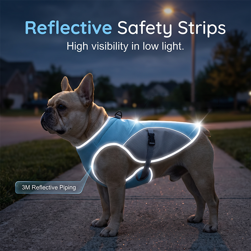 🐶 49% OFF NOW! ☀️ Dog Cooling Vest Harness – Ice-silk fabric & adjustable – Keeps your pet cool in summer – perfect for walks, beach or travel 🐾🌊✨