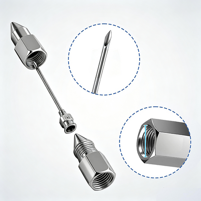 Grease Gun Needle Nozzle Set – Precision Lubrication Made Easy 🔧
