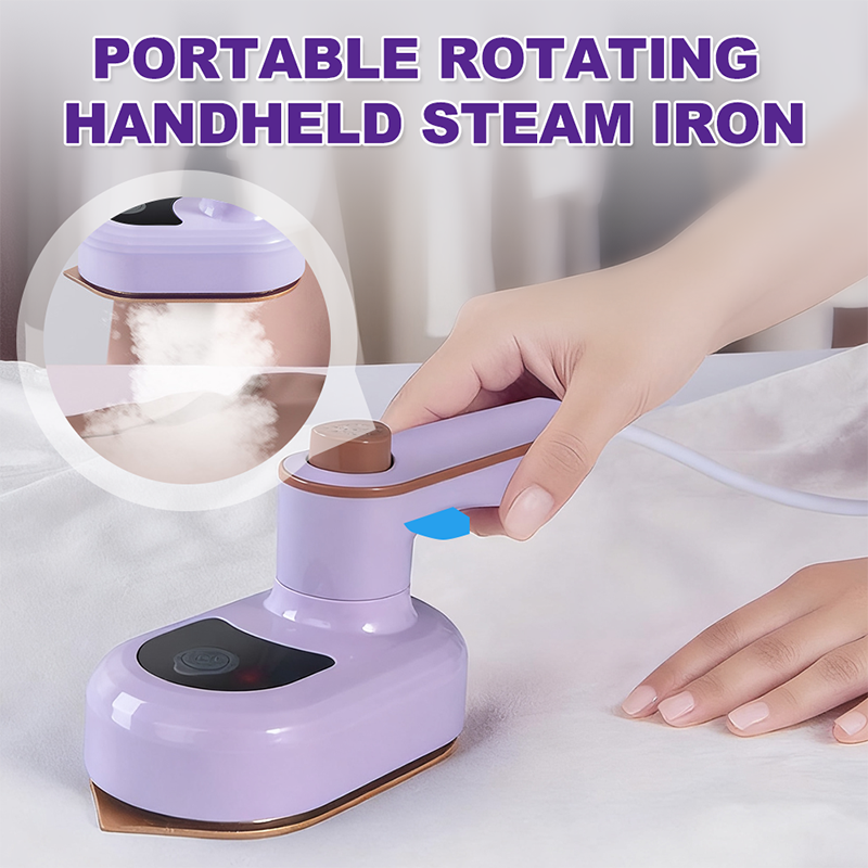 👕 LIMITED-TIME 50% OFF! ⚡Portable Rotating Handheld Steam Iron