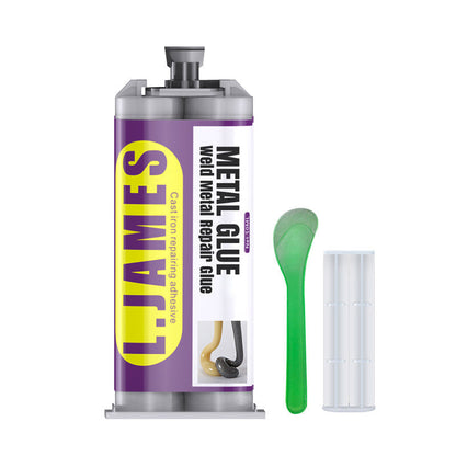 🔥Hot Sale 49% OFF🔥 Metal Weld Repair Glue – 2-Part Epoxy, Waterproof, Heat-Resistant, Drillable 🔧