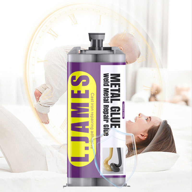 🔥Hot Sale 49% OFF🔥 Metal Weld Repair Glue – 2-Part Epoxy, Waterproof, Heat-Resistant, Drillable 🔧