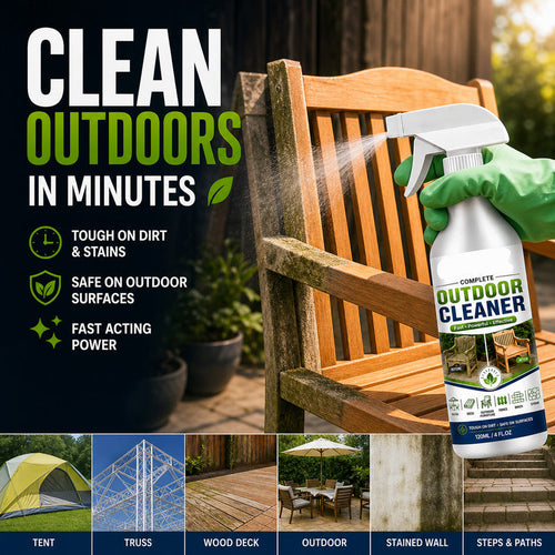 🌿 LIMITED-TIME 48% OFF! Outdoor Surface Cleaner Spray, Fast Acting Stain Remover for Patio, Wooden Furniture & Outdoor Surfaces