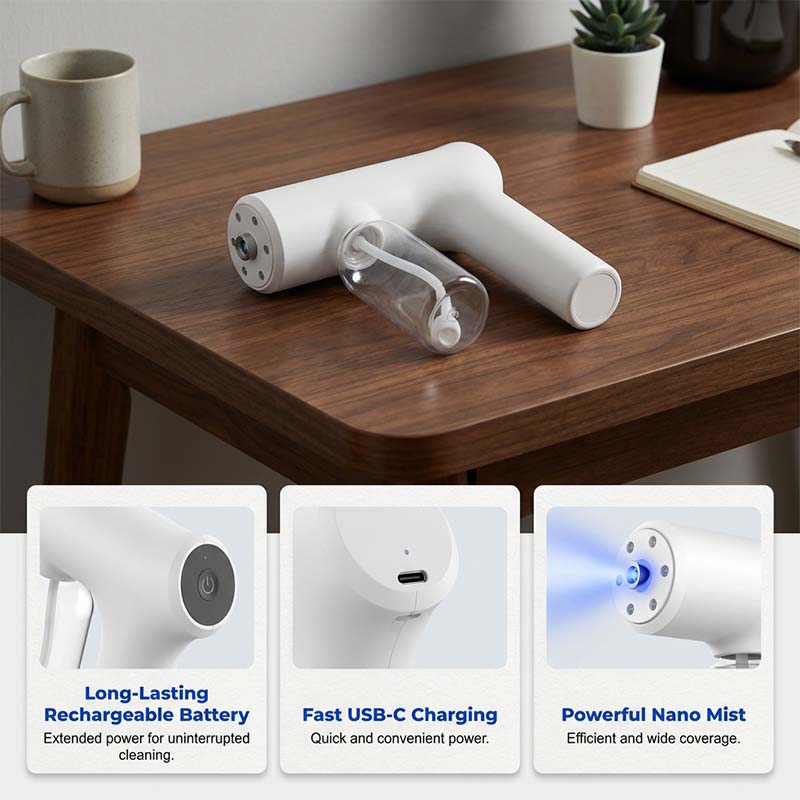🥳2026 HOT SALE🥳💞50K+ SOLD!🚗🏠 49% OFF! Cordless Nano Spray Gun – Adjustable mist, no cord hassle. Perfect for disinfection & dusting. A cleaning essential! 🔫🌿
